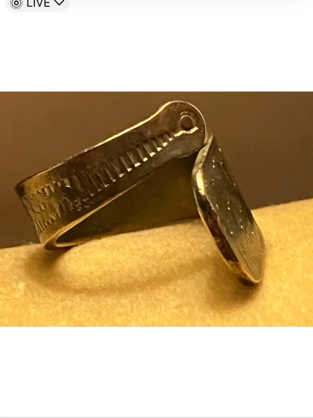 Jeweler made women’s detailed gold wrap ring new in jewelers box - Picture 2 of 3